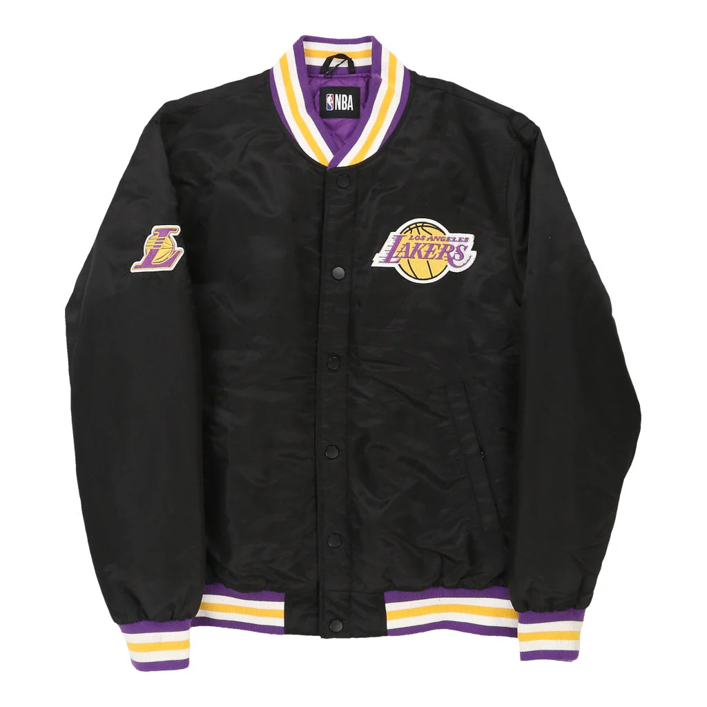 Los Angeles Lakers Nba Varsity Jacket - Medium Black Polyester