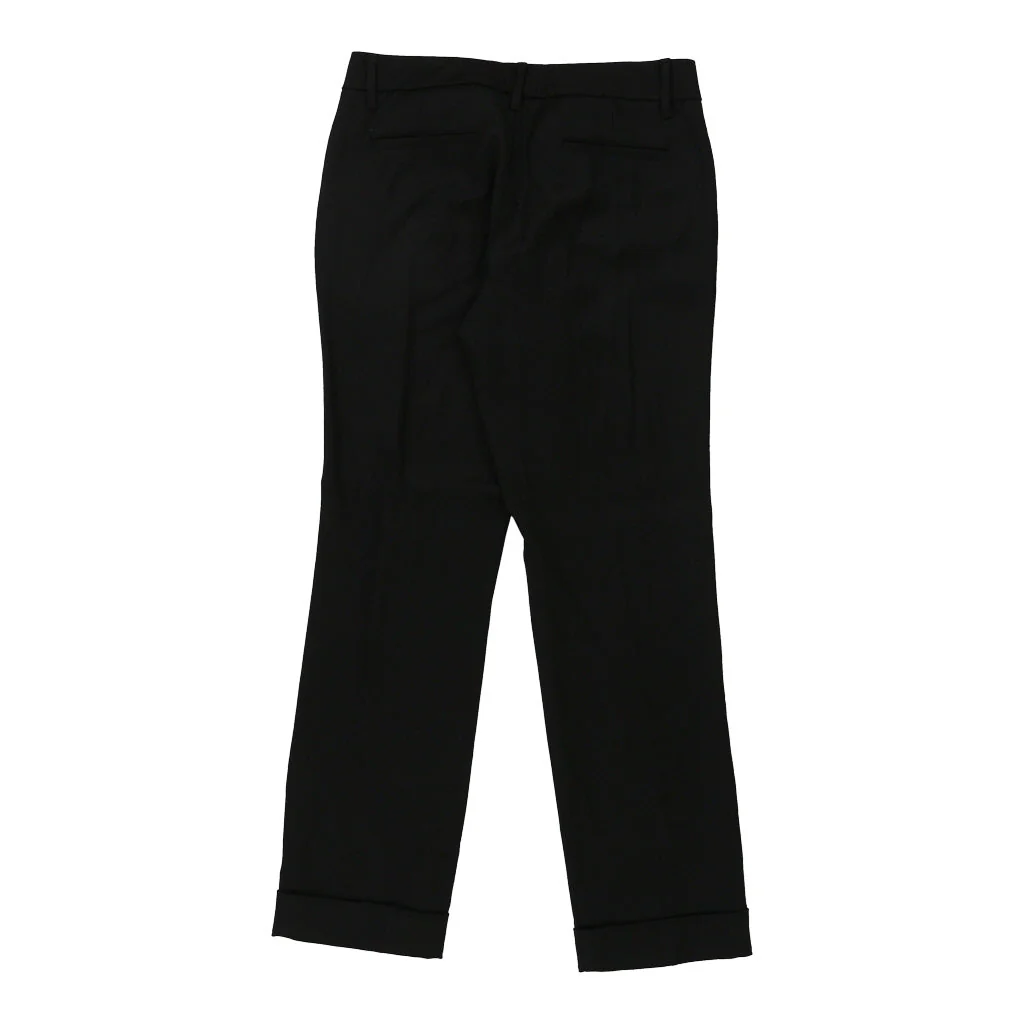 Love Moschino Trousers - 32W UK 10 Black Wool Blend