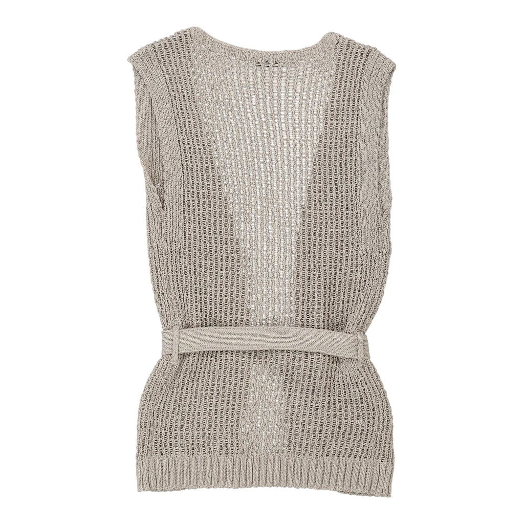 Magnolia Crochet Top - Medium Beige Cotton - Image 2