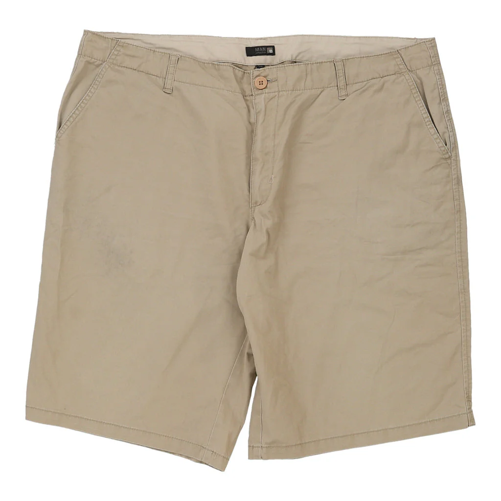 Man Collection Shorts - 42W 12L Beige Cotton - Image 2