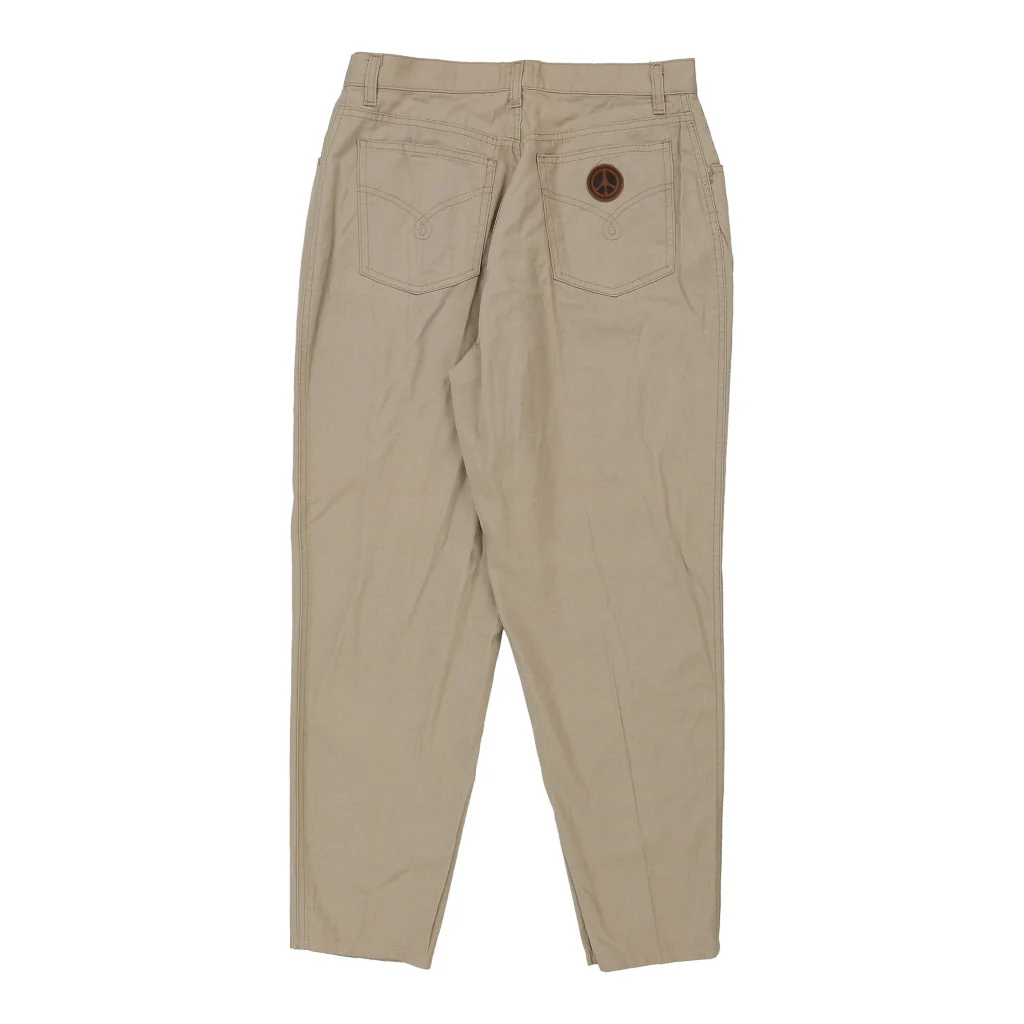 Moschino Jeans Trousers - 30W 27L Beige Cotton