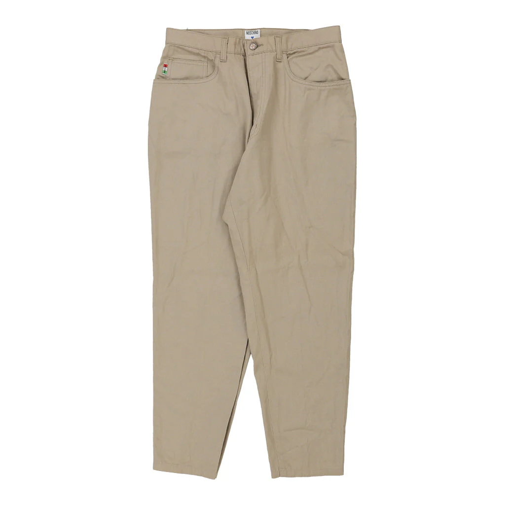 Moschino Jeans Trousers - 30W 27L Beige Cotton - Image 2