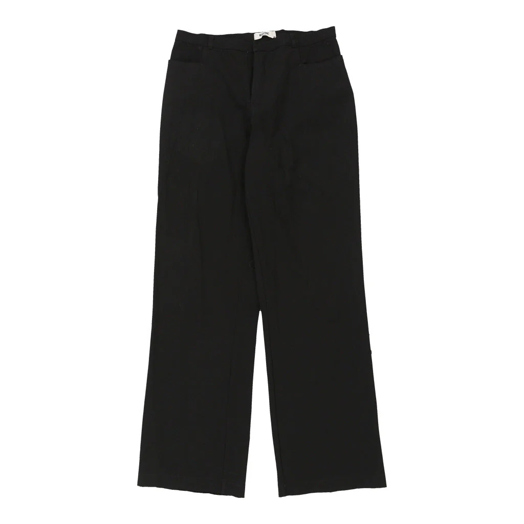 Moschino Jeans Trousers - 31W UK 12 Black Polyester - Image 2