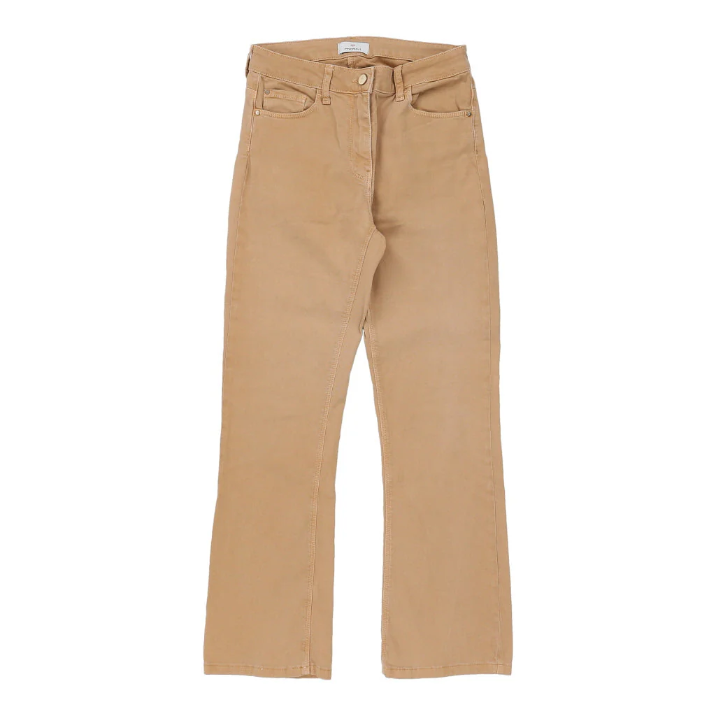 Motivi Trousers - 28W UK 8 Beige Cotton - Image 2