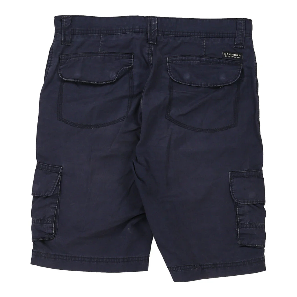 Navigare Cargo Shorts - 32W 12L Navy Cotton
