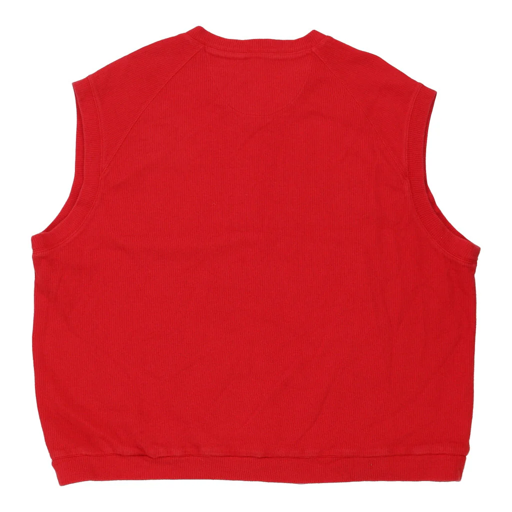 Nike Sweater Vest - 2XL Red Cotton Blend - Image 2