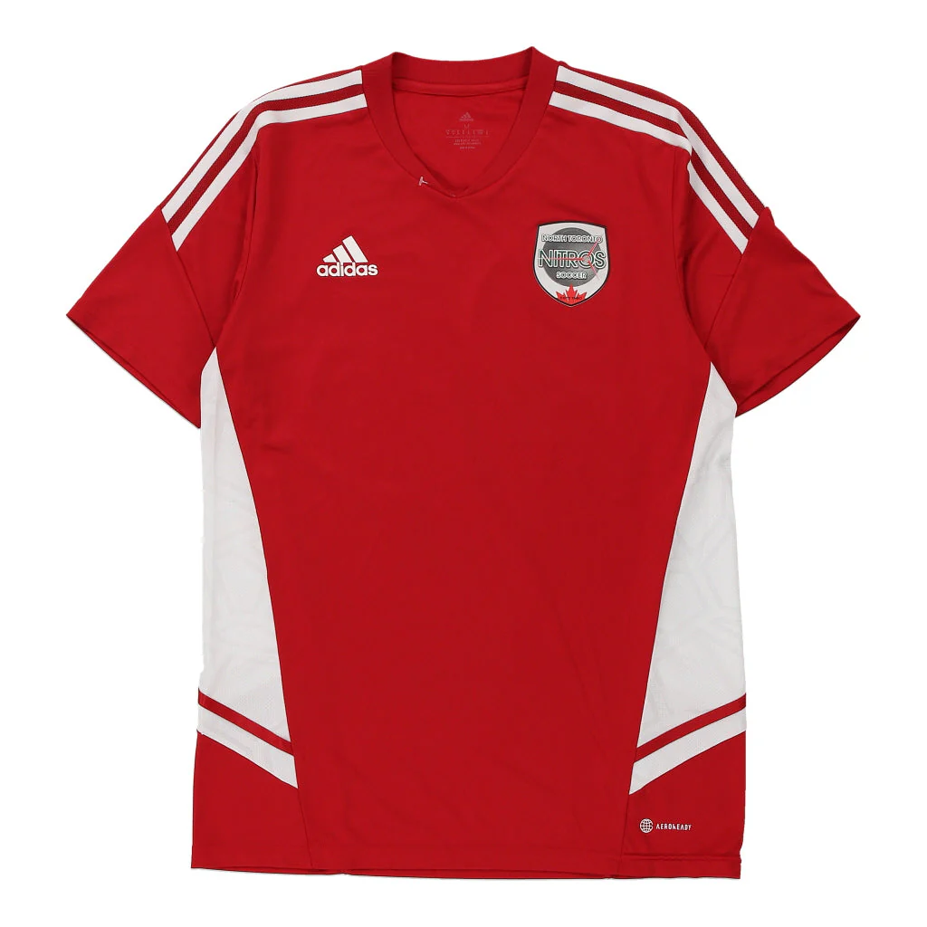 North Toronto Nitros Adidas Football Shirt - Medium Red Polyester
