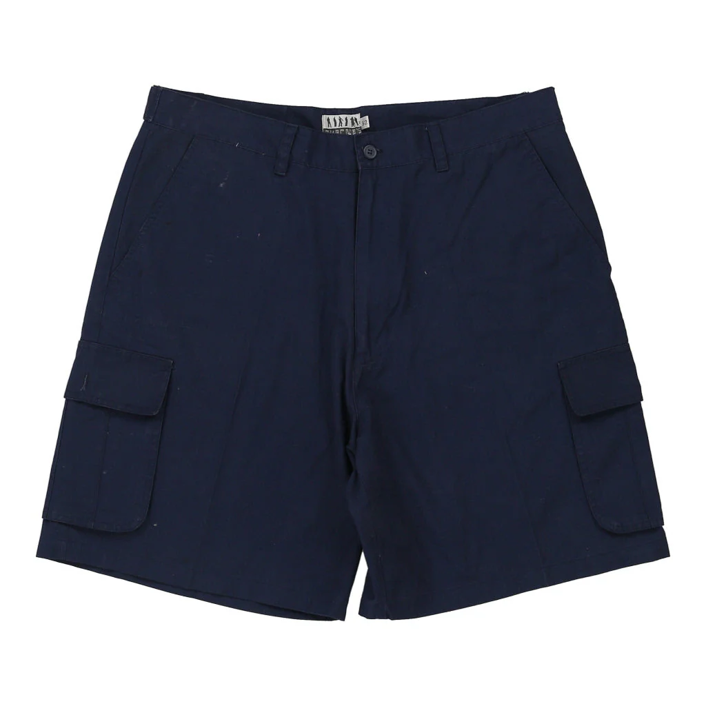 Over Mail Cargo Shorts - 36W 9L Navy Cotton - Image 2