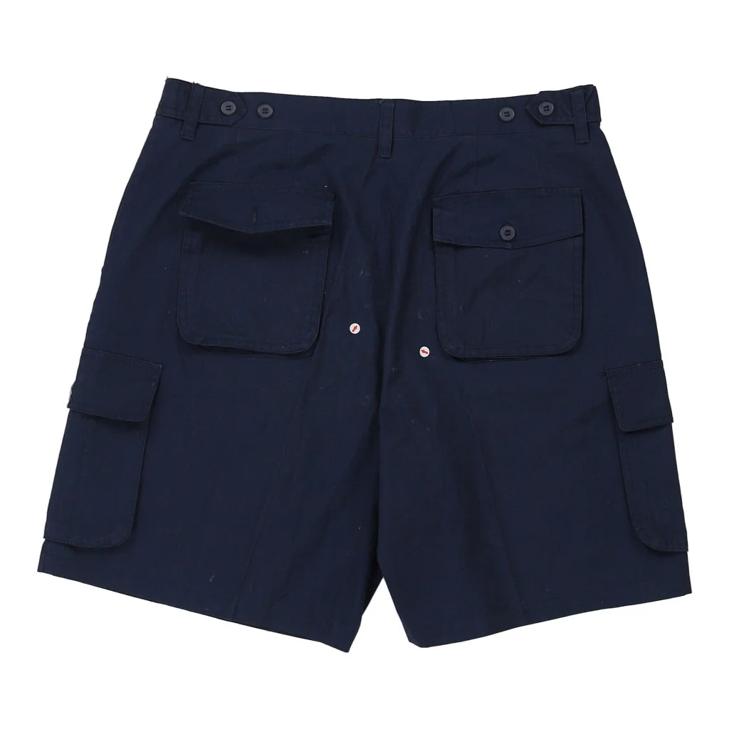 Over Mail Cargo Shorts - 36W 9L Navy Cotton - Image 3