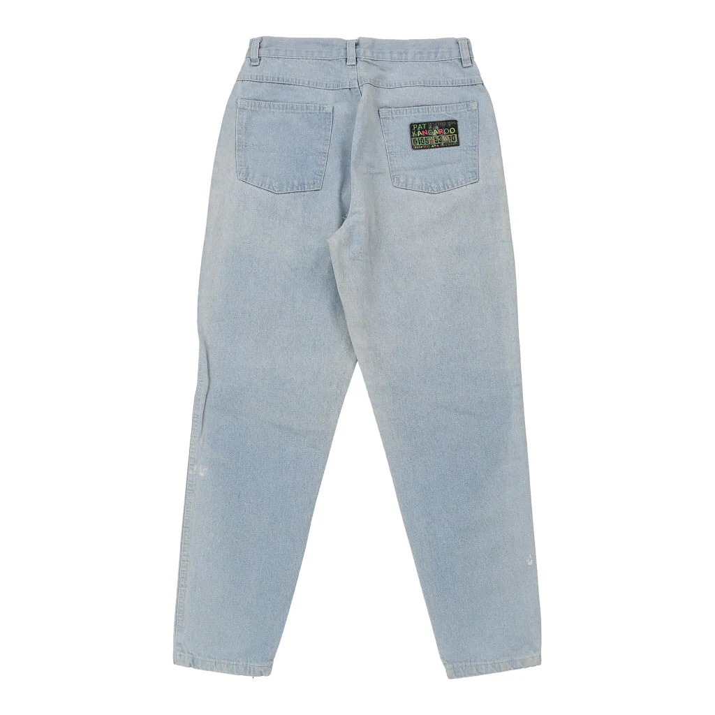 Pat Kangaroo Embroidered Jeans - 28W UK 10 Light Wash Cotton