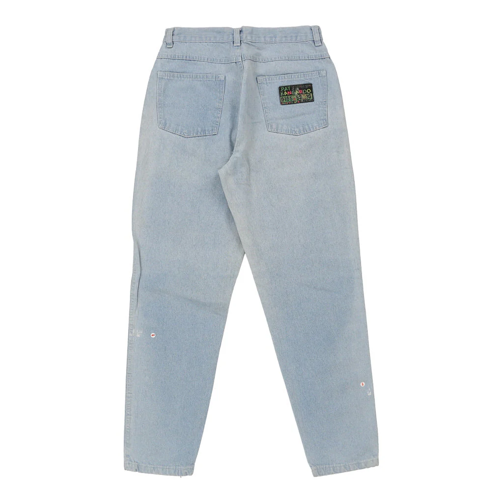 Pat Kangaroo Embroidered Jeans - 28W UK 10 Light Wash Cotton - Image 3