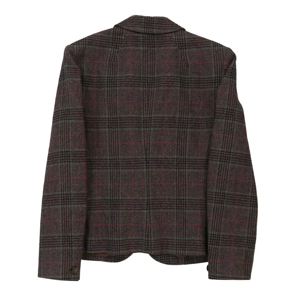 Pendleton Checked Blazer - Small Brown Wool - Image 2