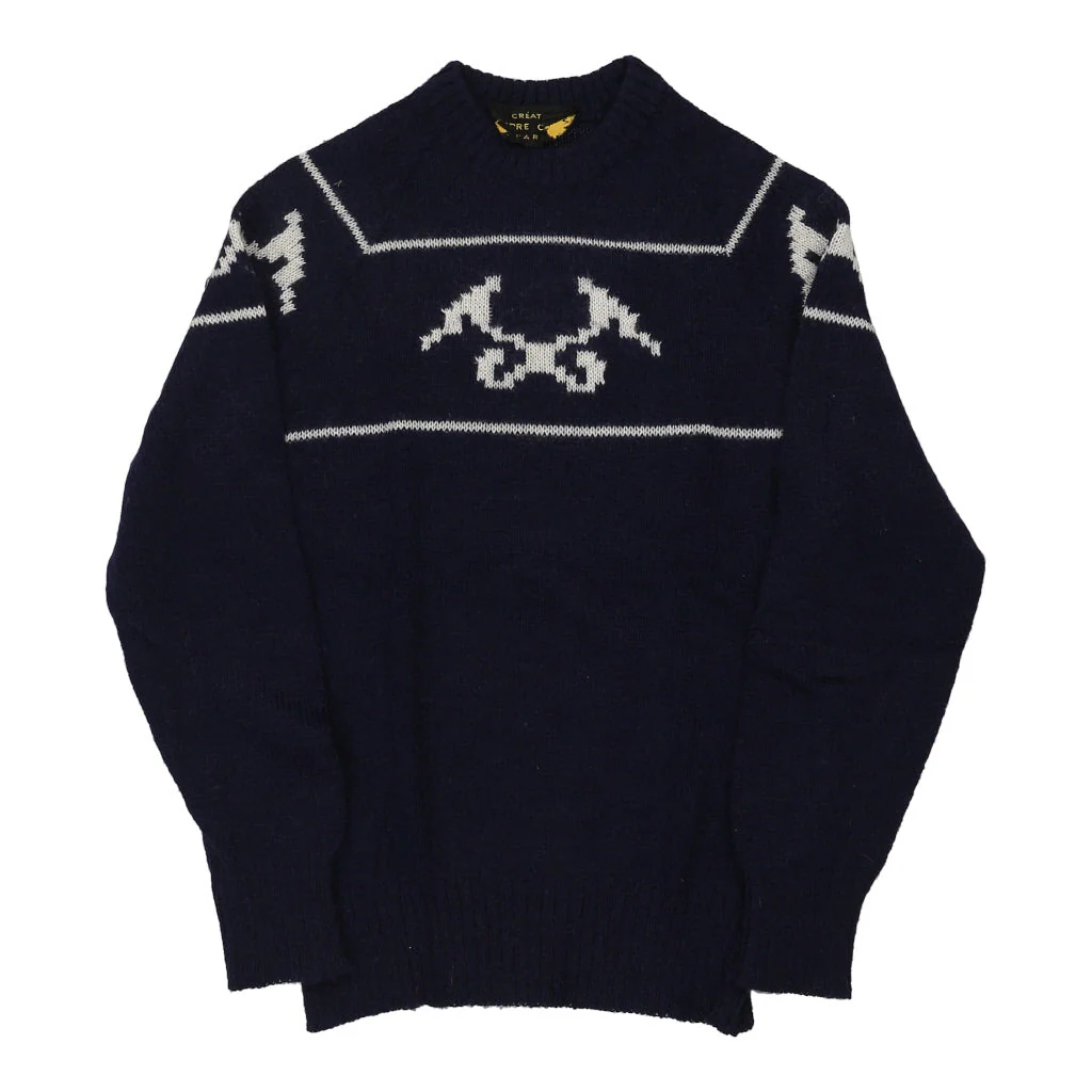 Pierre Cardin Jumper - Small Navy Wool