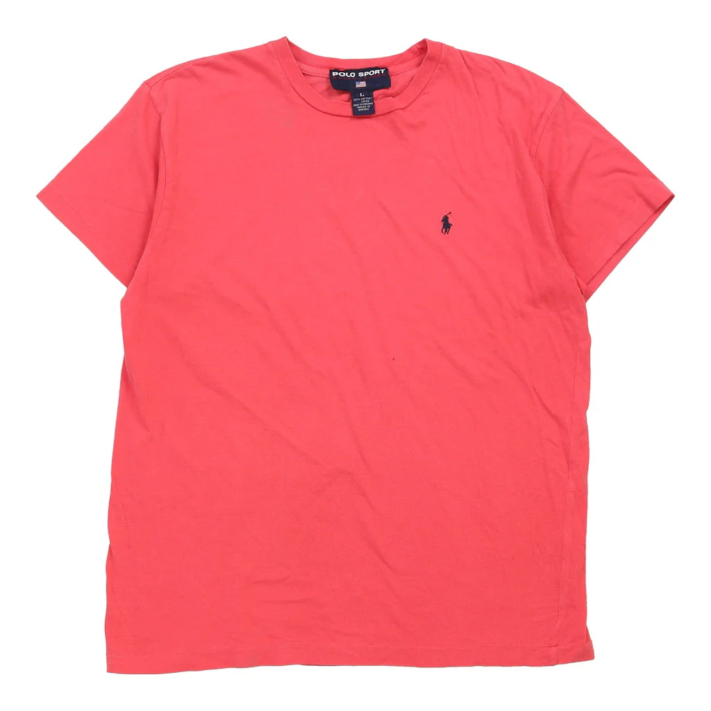Polo Sport T-Shirt - Large Pink Cotton