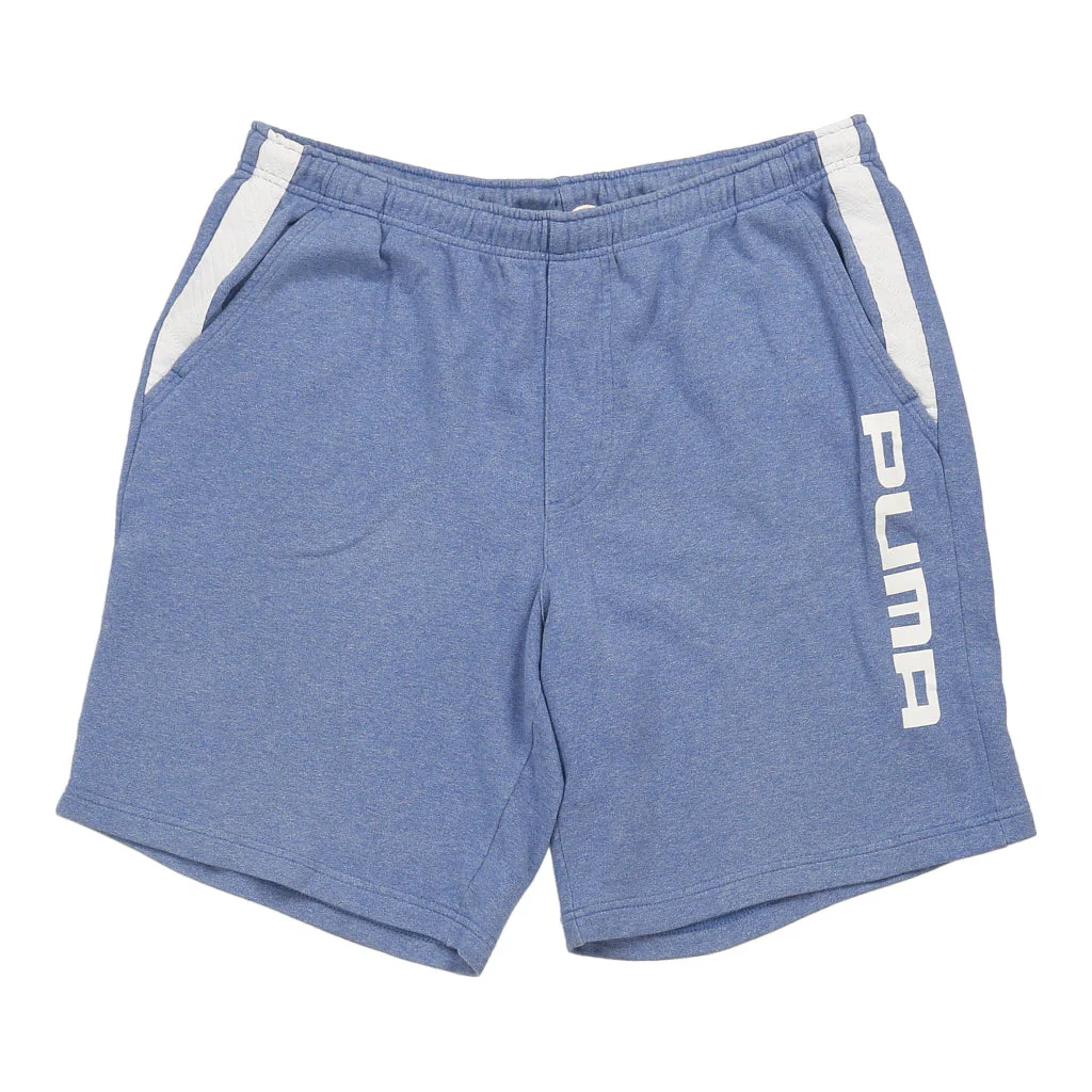 Puma Spellout Sport Shorts - XL Blue Cotton