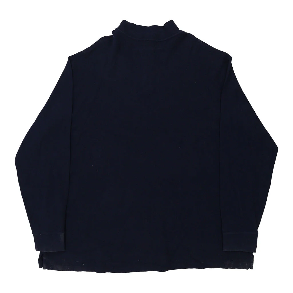 Ralph Lauren 1/4 Zip - 4XL Navy Cotton - Image 2