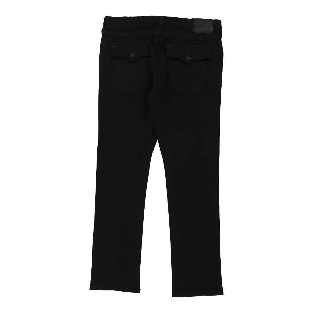 Ricky True Religion Trousers - 38W 33L Black Cotton