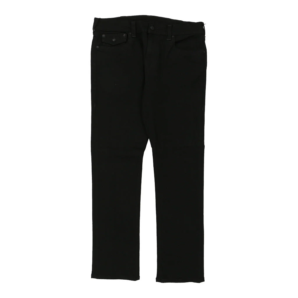 Ricky True Religion Trousers - 38W 33L Black Cotton - Image 2