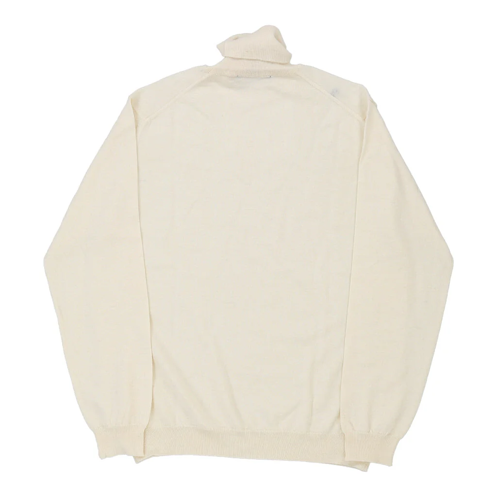 Roberto Cavalli Rollneck - XL Cream Wool Blend - Image 2