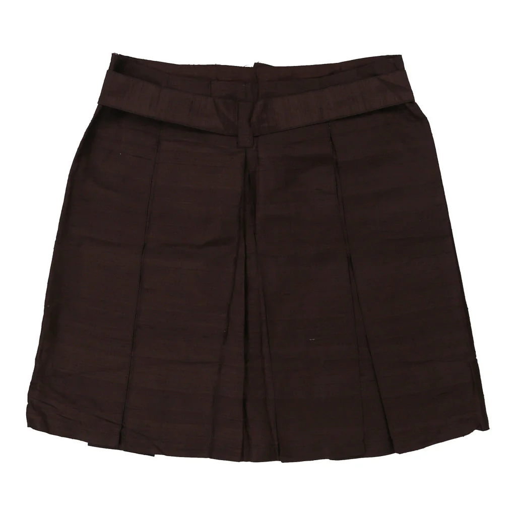 Saint Andre Skirt - 33W UK 14 Brown Silk - Image 2