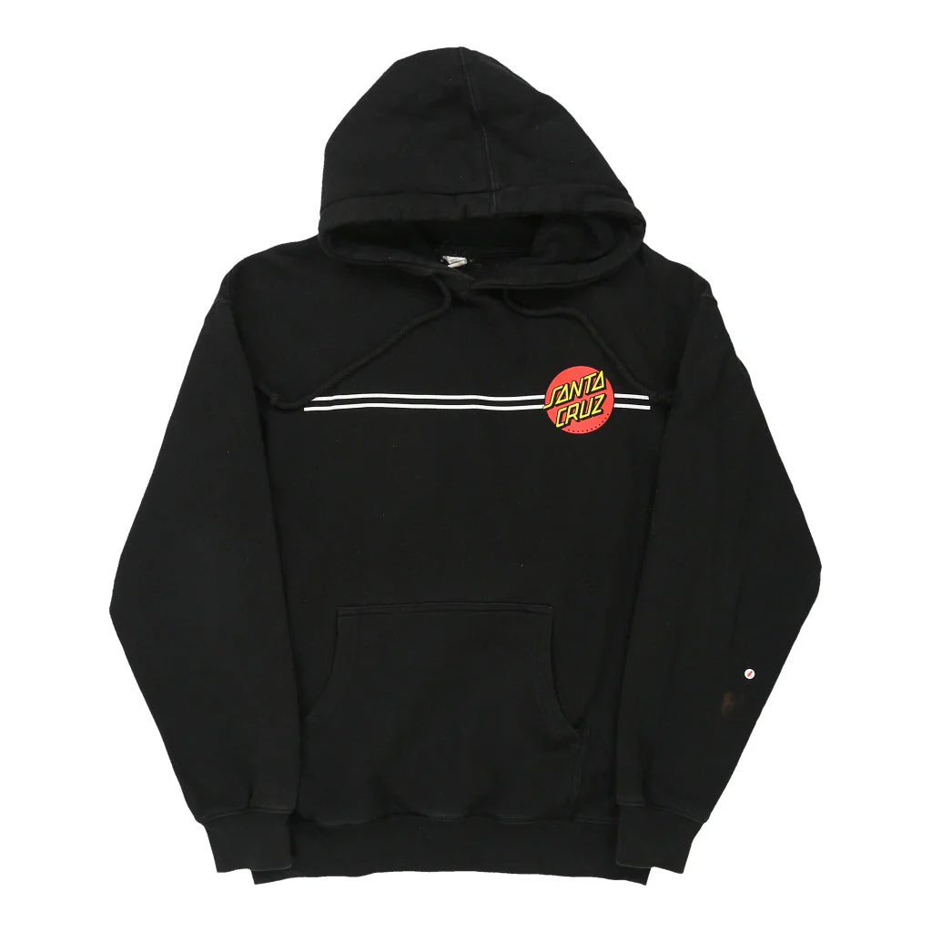 Santa Cruz Graphic Hoodie - Large Black Cotton Blend - Image 3