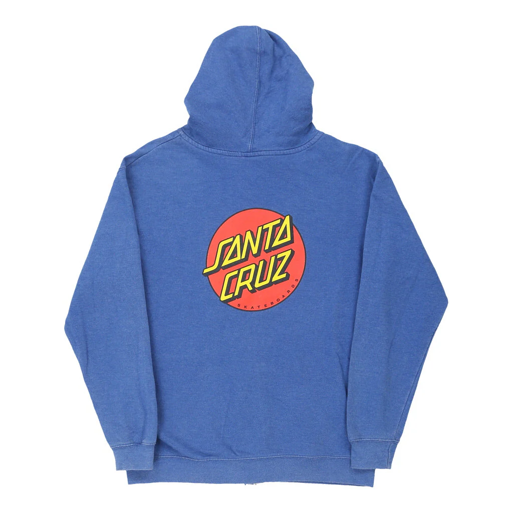 Santa Cruz Graphic Hoodie - XL Blue Cotton Blend - Image 2