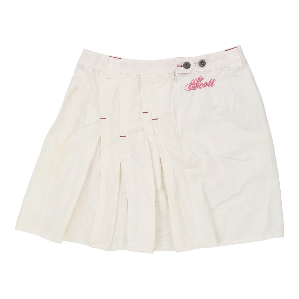 Scott Skirt - 28W UK 8 White Cotton