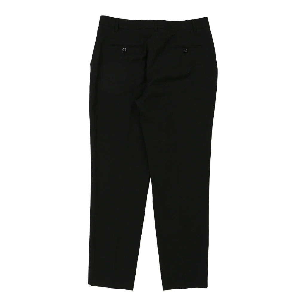 Staff Dolce & Gabbana Trousers - 32W UK 12 Black Wool Blend