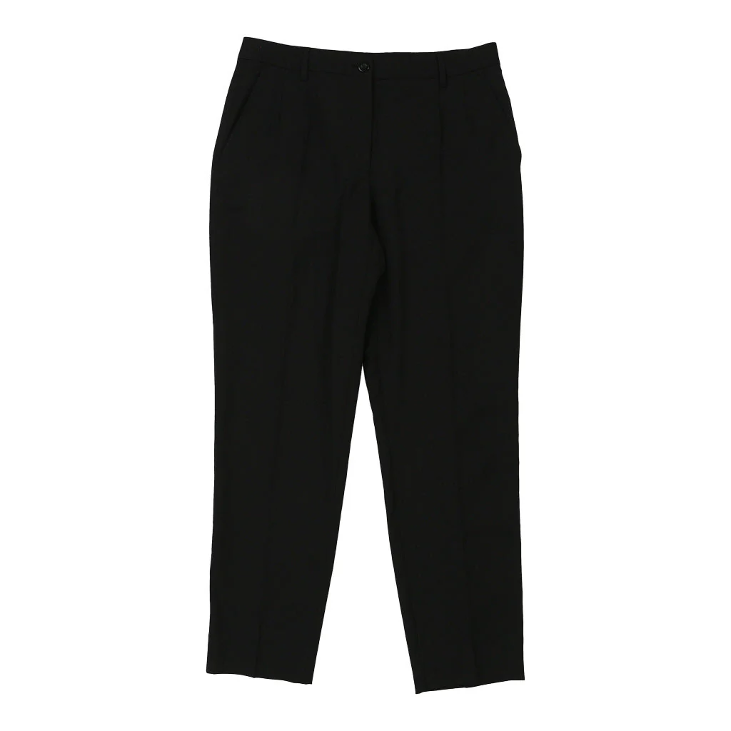 Staff Dolce & Gabbana Trousers - 32W UK 12 Black Wool Blend - Image 2