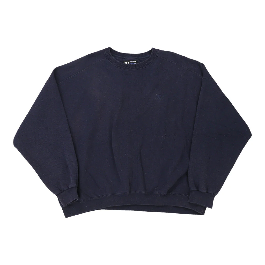 Starter Sweatshirt - 2XL Navy Cotton Blend