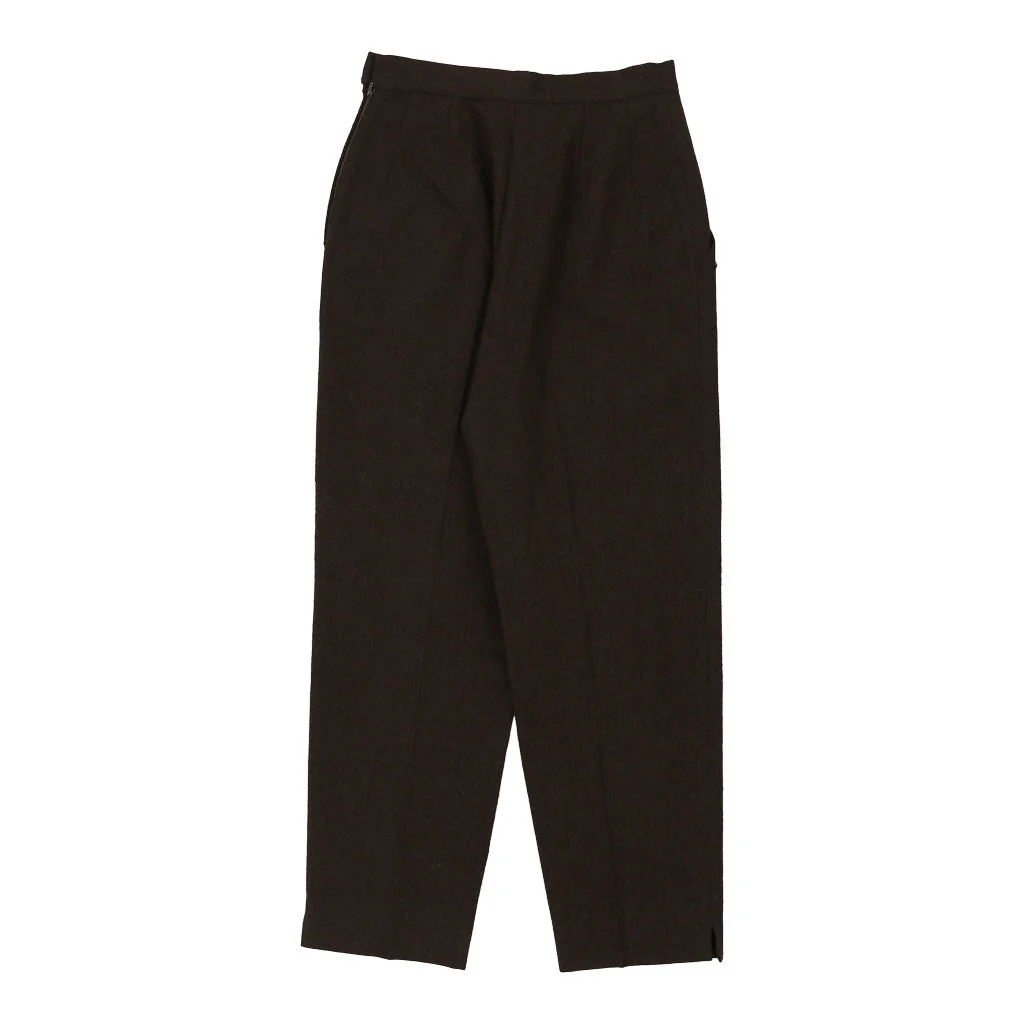 Studio 0001 Gianfranco Ferre Trousers - 27W UK 10 Brown Virgin Wool