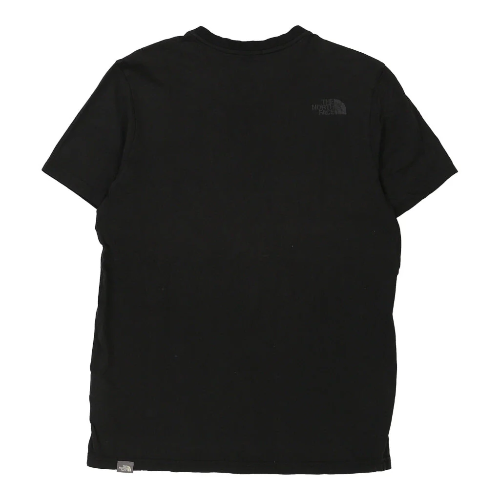 The North Face Spellout T-Shirt - Medium Black Cotton - Image 2