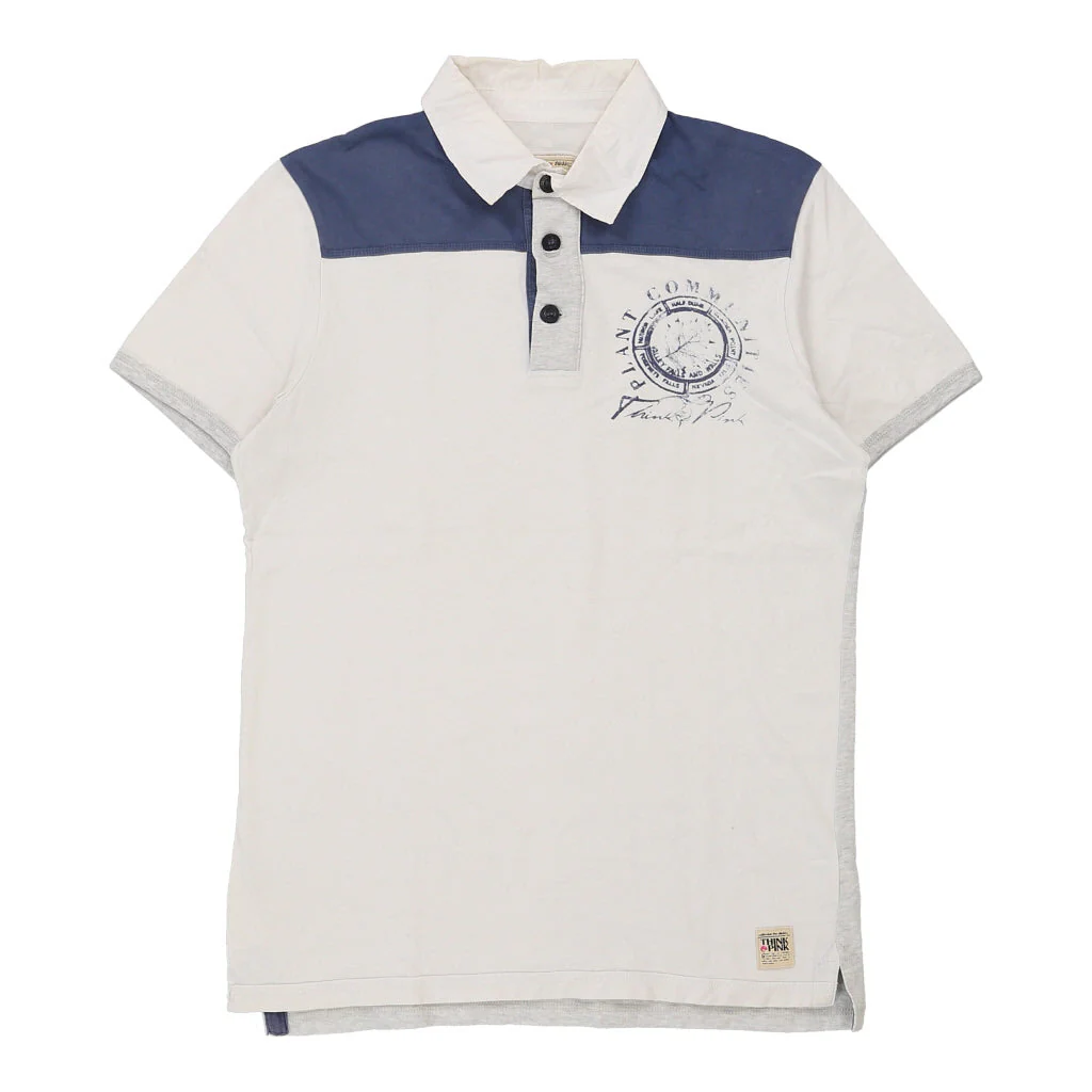 Think Pink Polo Shirt - Large White Cotton