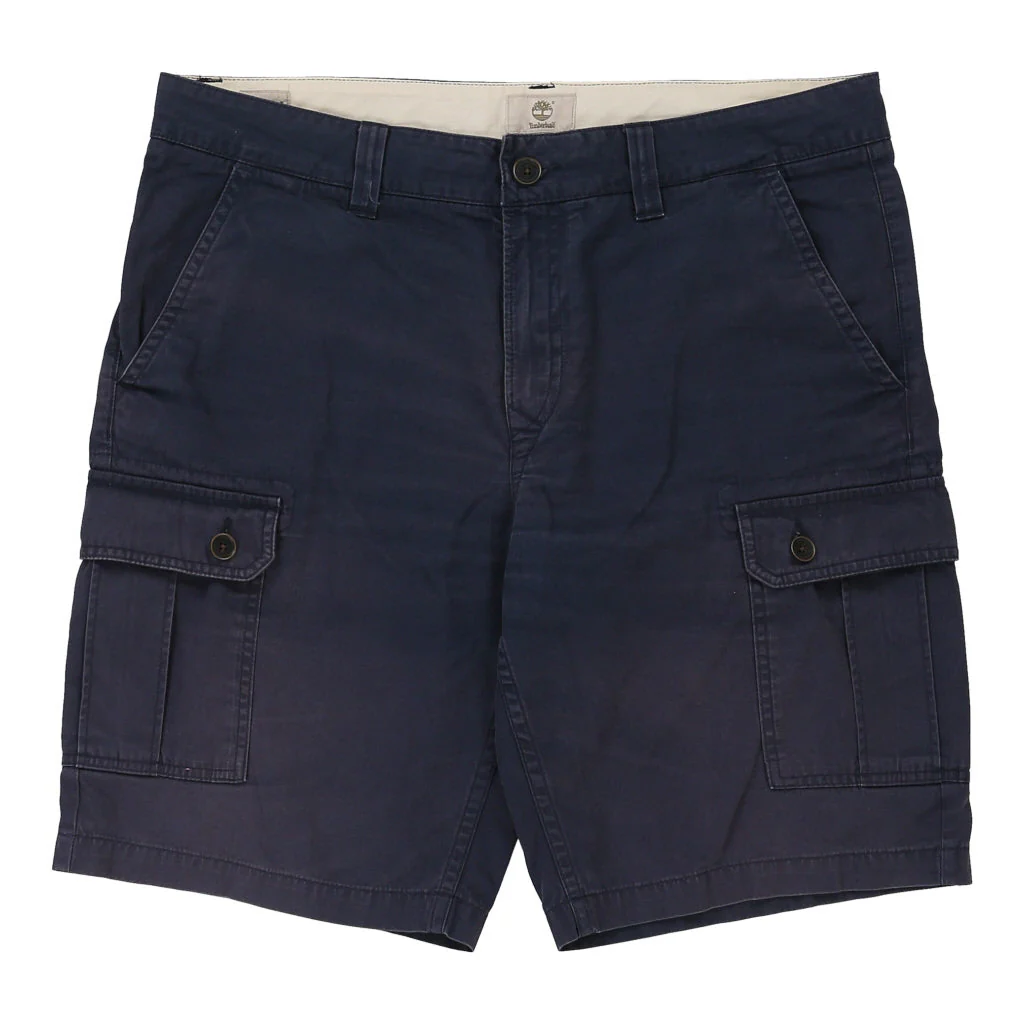 Timberland Cargo Shorts - 39W 11L Navy Cotton - Image 2