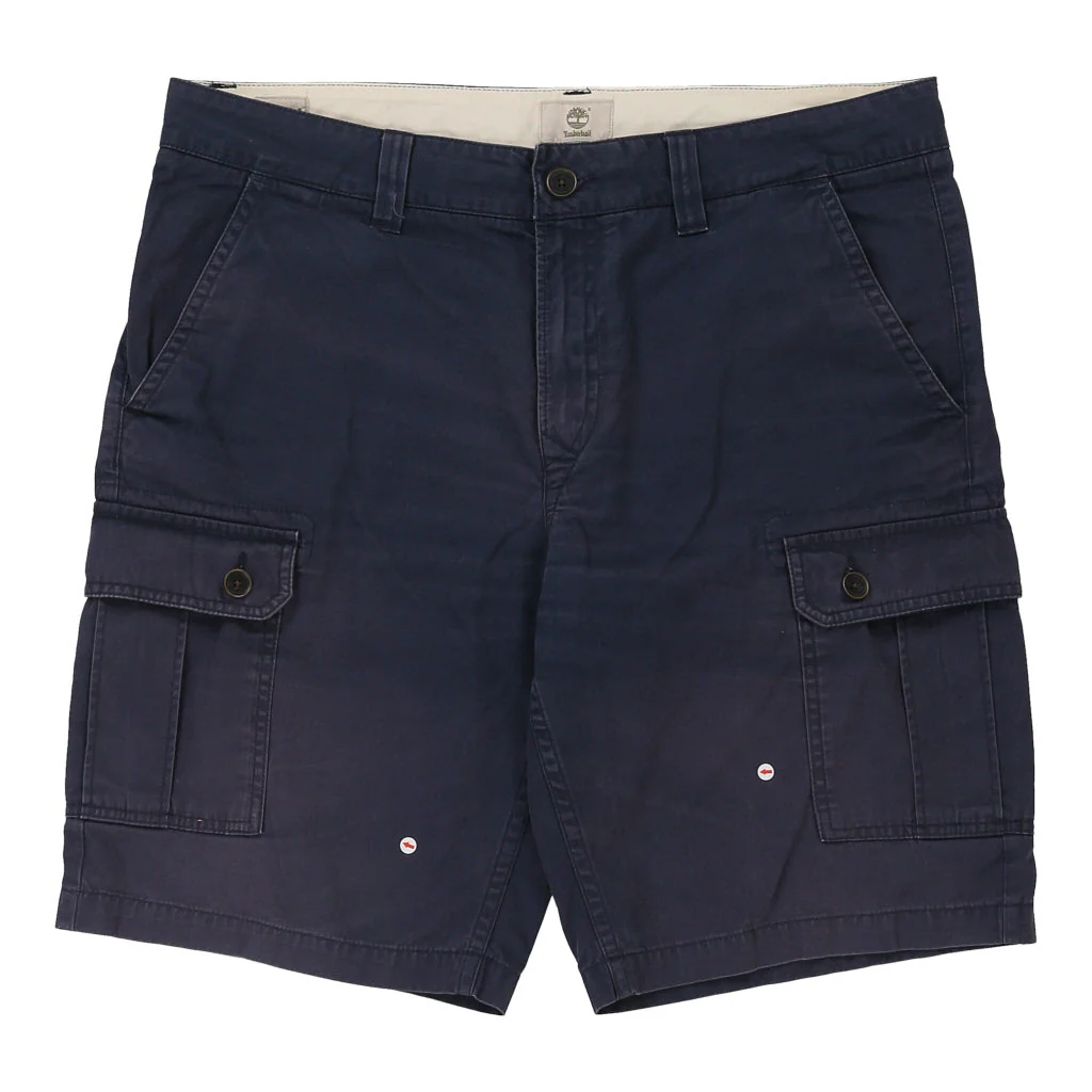 Timberland Cargo Shorts - 39W 11L Navy Cotton - Image 3