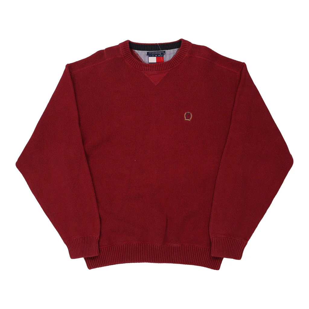 Tommy Hilfiger Jumper - Large Red Cotton