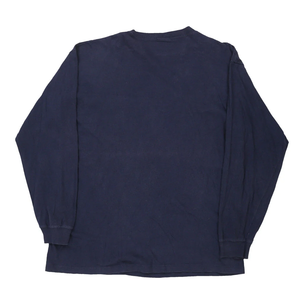Tommy Hilfiger Long Sleeve T-Shirt - Large Navy Cotton - Image 2