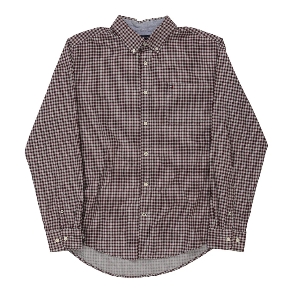 Tommy Hilfiger Checked Shirt - Large Block Colour Cotton