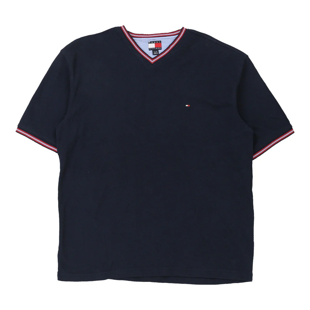 Tommy Hilfiger V-neck T-Shirt - XL Navy Cotton