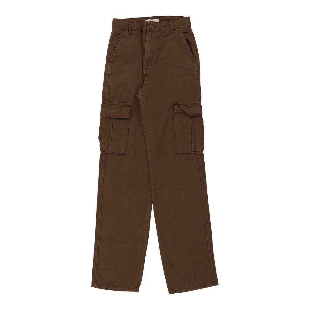 Unbranded Cargo Trousers - 26W UK 6 Brown Cotton - Image 2