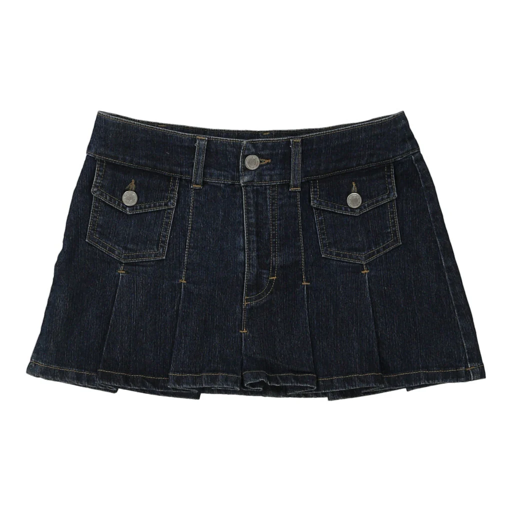 Unbranded Mini Denim Skirt - 28W UK 8 Dark Wash Cotton
