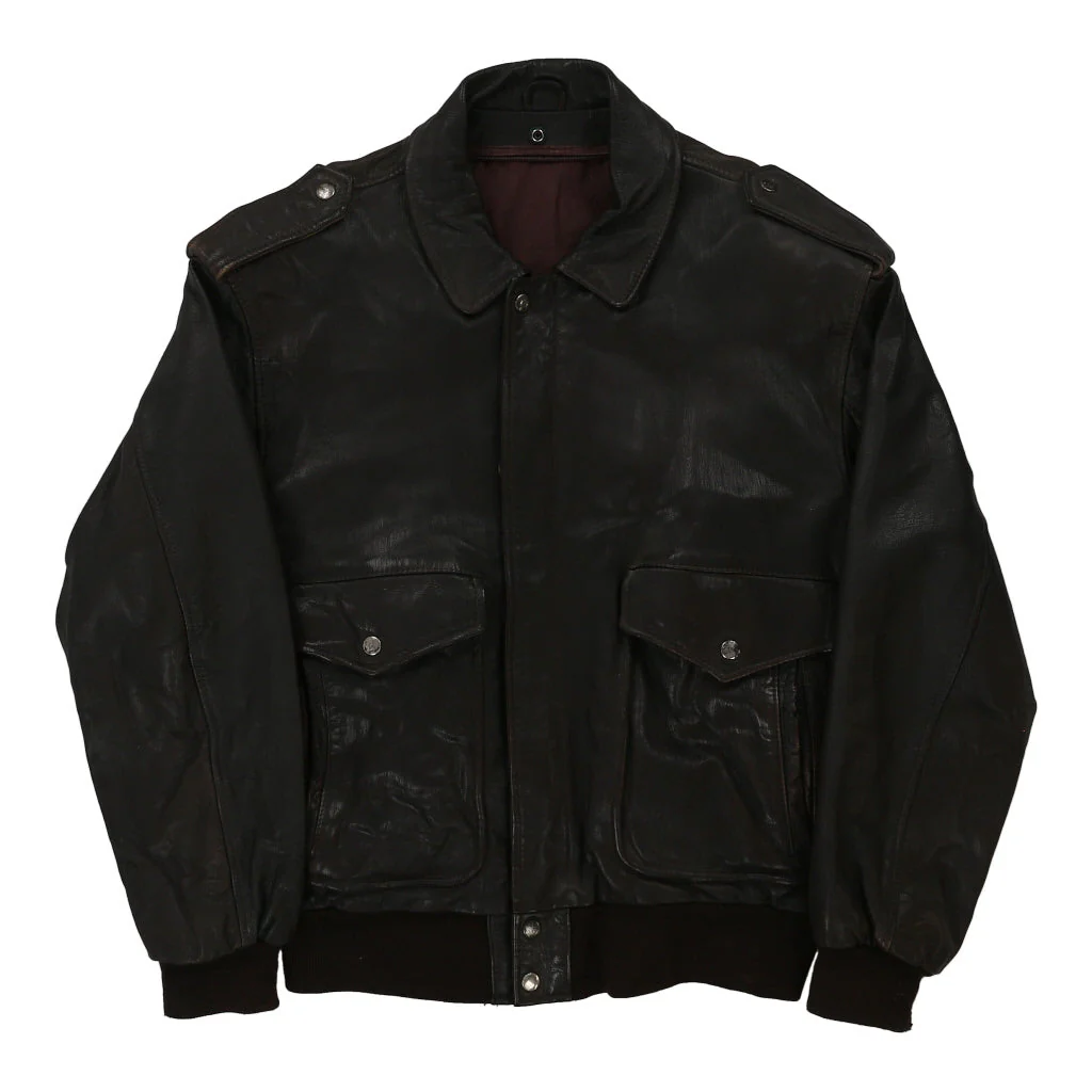 Unbranded Leather Jacket - Medium Brown Leather