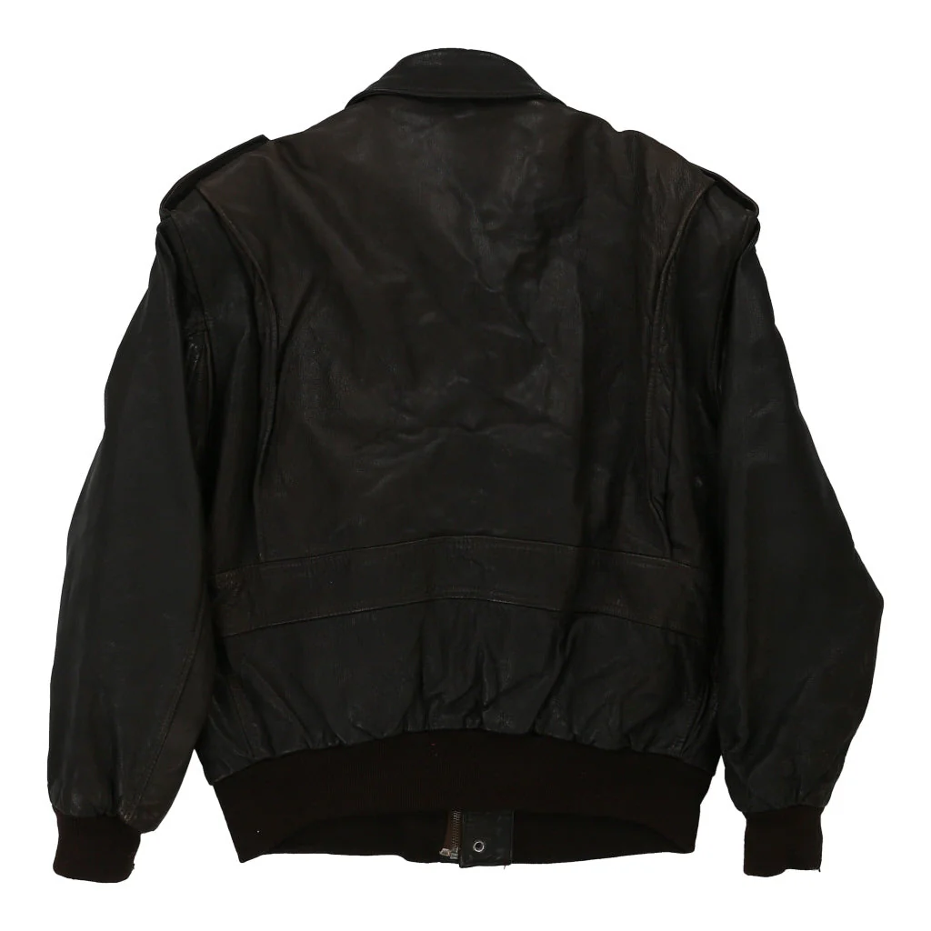 Unbranded Leather Jacket - Medium Brown Leather - Image 2