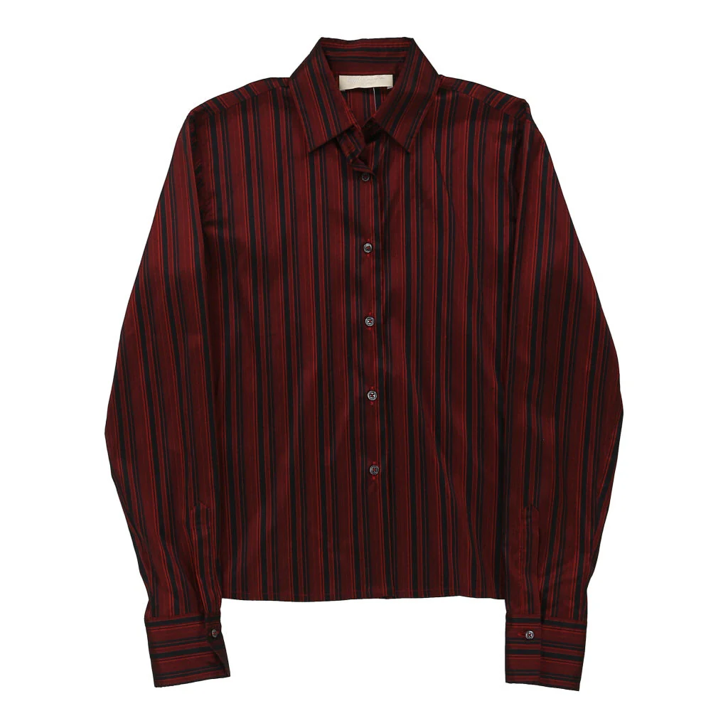Unbranded Striped Shirt - Medium Red Polyester