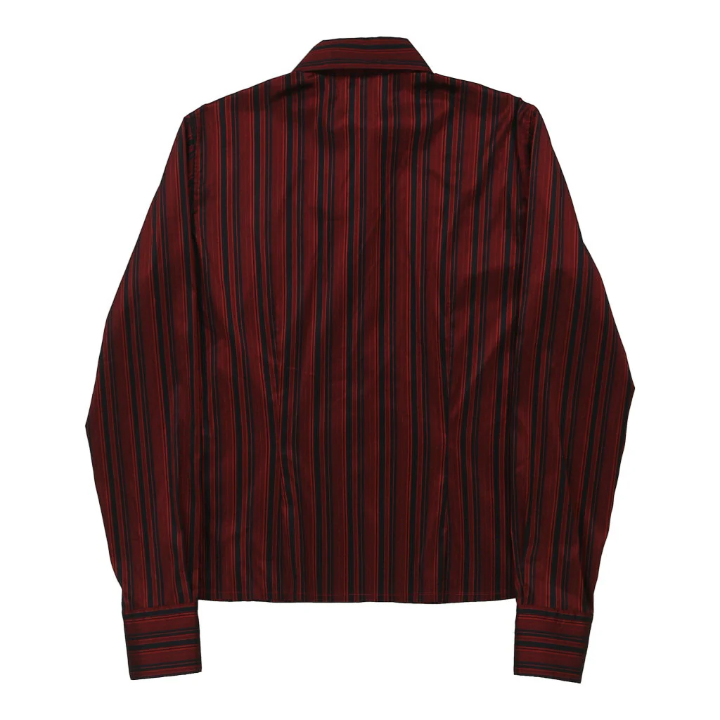 Unbranded Striped Shirt - Medium Red Polyester - Image 2