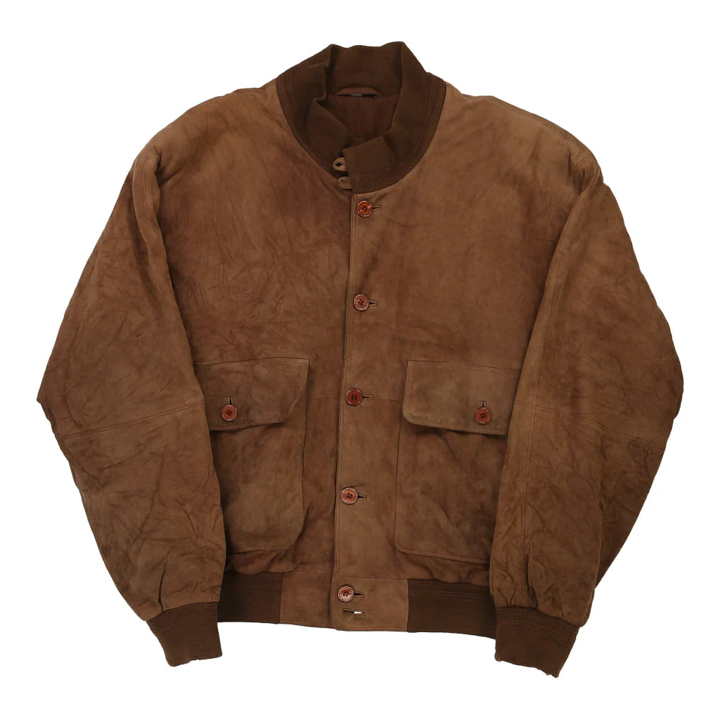 Unbranded Suede Jacket - Large Brown Leather