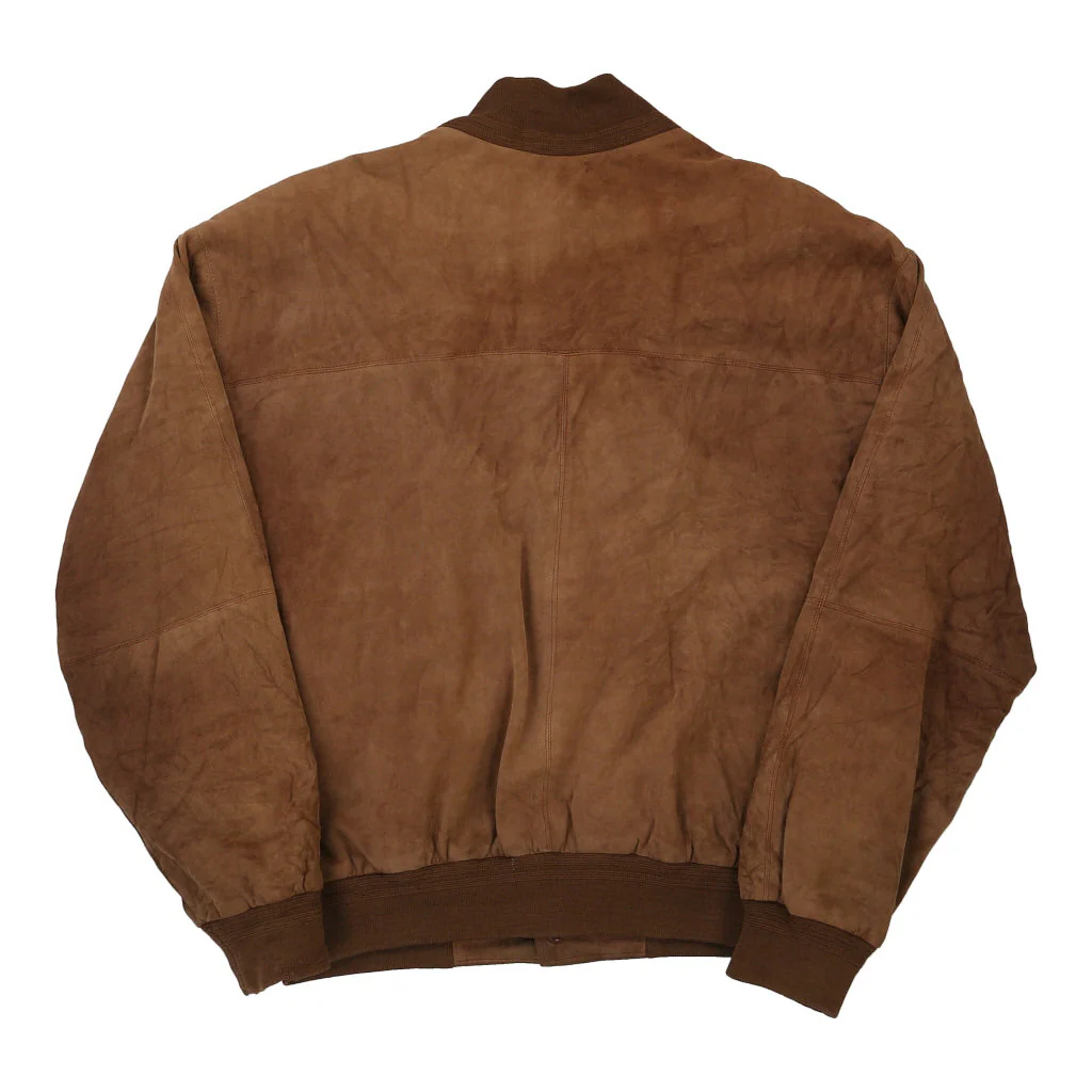 Unbranded Suede Jacket - Large Brown Leather - Image 2