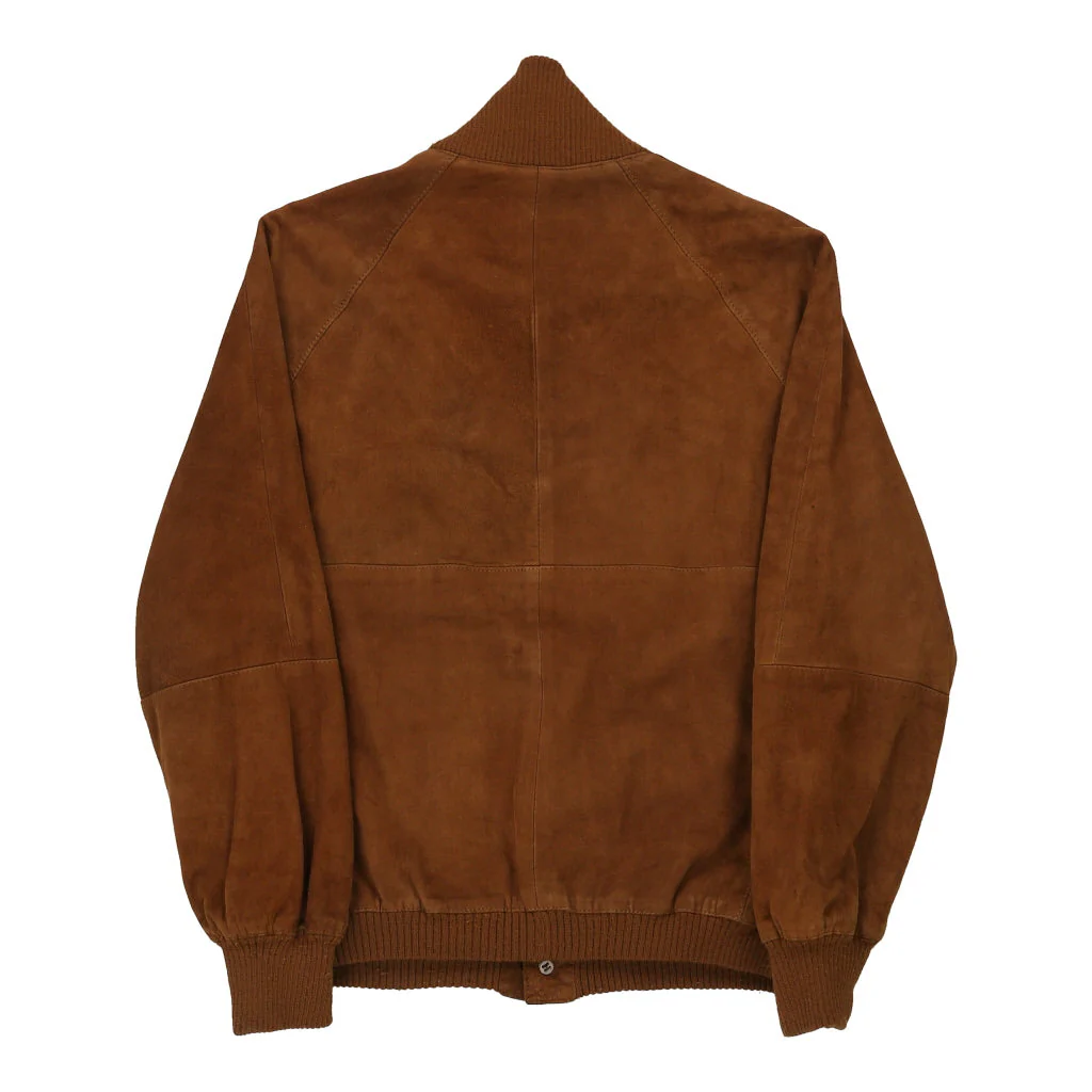Unbranded Suede Jacket - Medium Brown Leather - Image 2