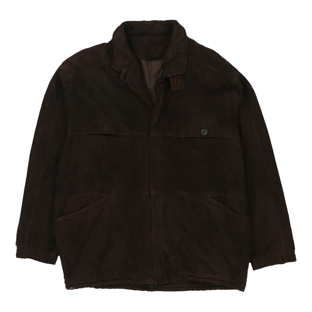 Unbranded Suede Jacket - XL Brown Leather