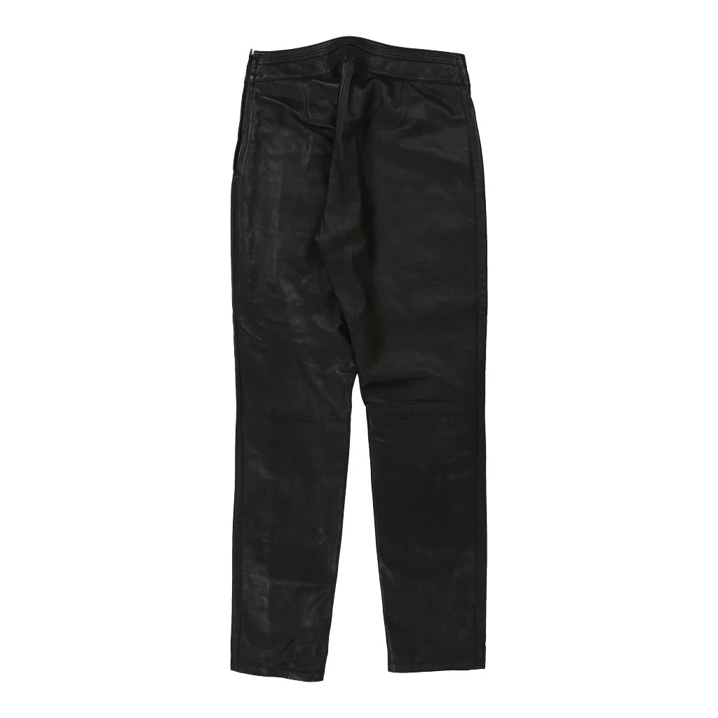 Unbranded Trousers - 28W UK 8 Black Leather